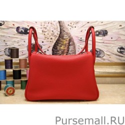 Knockoff Hermes Lindy 26cm 30cm 34cm Bag In Red Leather