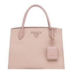 Perfect Prada Monochrome Saffiano Tote Bag Pink