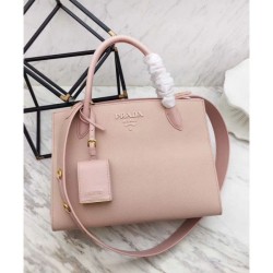 Perfect Prada Monochrome Saffiano Tote Bag Pink