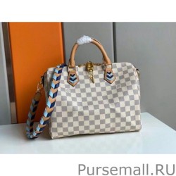 Copy Damier Azur Speedy Bandouliee 30 With Braided Strap N50054