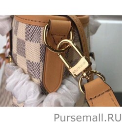 UK Damier Azur Neverfull MM Bag With Braided Strap N50047