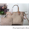 UK Damier Azur Neverfull MM Bag With Braided Strap N50047