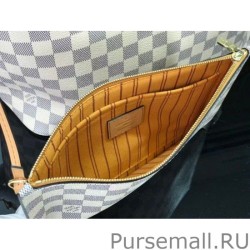 UK Damier Azur Neverfull MM Bag With Braided Strap N50047