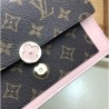 High Quality Flore Chain Wallet Monogram Canvas M67405 Pink