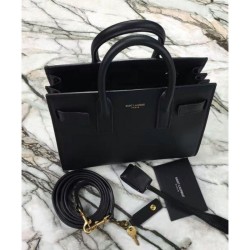 Designer YSL Saint Laurent Nano Sac De Jour Classic Tote Bags Black