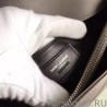 Fashion Saint Laurent Large Monogram College Bag in Grey Goatskin