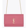 Fashion Saint Lauren Classic Medium KATE Monogram Satchel Pink