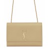 Knockoff YSL Classic Large KATE Monogram Saint Lauren Satchel Apricot