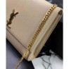 Knockoff YSL Classic Large KATE Monogram Saint Lauren Satchel Apricot