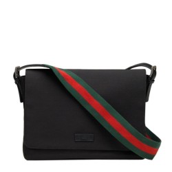 Replica Gucci Black Techno Canvas Messenger Bags 337073 KWT5N 1060