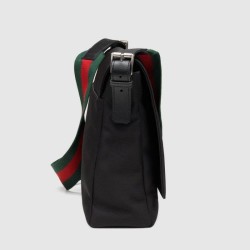 Replica Gucci Black Techno Canvas Messenger Bags 337073 KWT5N 1060