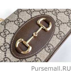 Copy Horsebit 1955 chain wallet 621892 Coffee