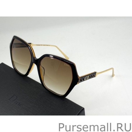 Replicas Dior Cdlogo Sunglass Brown