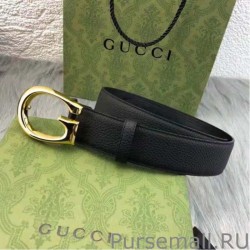 Replicas Thin belt with G buckle 655566 Black