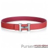 Perfect Hermes 50mm Clemence Leather Belt HB112-5