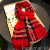 Top Quality Burberry Classic Horse Cashmere Shawl Red