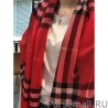 Top Quality Burberry Classic Horse Cashmere Shawl Red