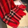 Top Quality Burberry Classic Horse Cashmere Shawl Red