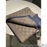 Inspired GG jacquard cashmere scarf 23 x 180 Dark Blue