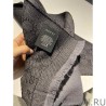 Replicas GG jacquard cashmere scarf 23 x 180 Gray