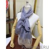 High Hermes Wide Horses cashmere scarf 32 x 180 Gray