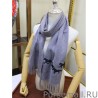 High Hermes Wide Horses cashmere scarf 32 x 180 Gray