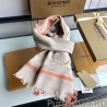 Perfect Burberry Cashmere Solid Color Thin Schawl 80 x 200 Orange