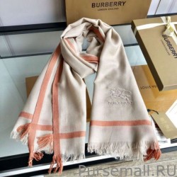 Perfect Burberry Cashmere Solid Color Thin Schawl 80 x 200 Orange