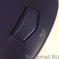 Replicas Celine Small Trotteur Bag In Navy Calfskin