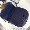 Replicas Celine Small Trotteur Bag In Navy Calfskin