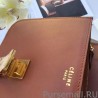 Designer Celine Medium Classic Box Bag In Brown Box Calfskin