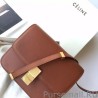 Designer Celine Medium Classic Box Bag In Brown Box Calfskin