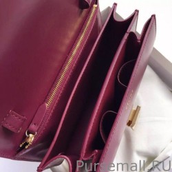 Cheap Celine Medium Classic Box Bag In Bordeaux Box Calfskin