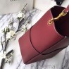 High Quality Celine Small Sangle Seau Bag In Bordeaux Calfskin