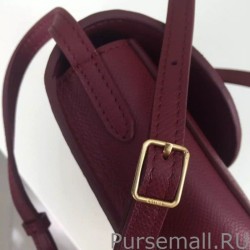 Cheap Celine Small Trotteur Bag In Bordeaux Grained Calfskin