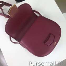 Cheap Celine Small Trotteur Bag In Bordeaux Grained Calfskin