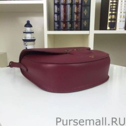 Cheap Celine Small Trotteur Bag In Bordeaux Grained Calfskin