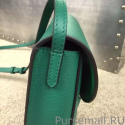 Wholesale Celine Trotteur Small Bag In Green Epsom Leather