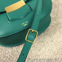 Wholesale Celine Trotteur Small Bag In Green Epsom Leather