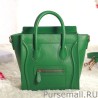 Replicas Celine Nano Luggage Bag In Green Calfskin