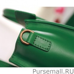 Replicas Celine Nano Luggage Bag In Green Calfskin