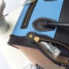 Wholesale Celine Micro Luggage Bag In Multicolour Calfskin Cyan