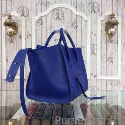 Inspired Celine Medium Phantom Bag In Blue Elephant Calfskin