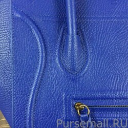 Inspired Celine Medium Phantom Bag In Blue Elephant Calfskin