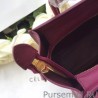 Wholesale Celine Nano Luggage Bag In Burgundy Goatskin Leather