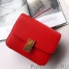 Perfect Celine Medium Classic Box Bag In Red Box Calfskin