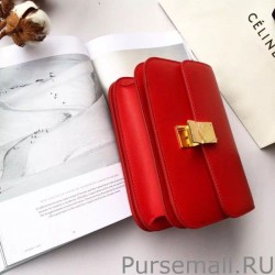 Perfect Celine Medium Classic Box Bag In Red Box Calfskin