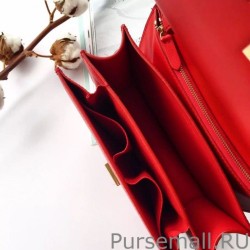 Perfect Celine Medium Classic Box Bag In Red Box Calfskin