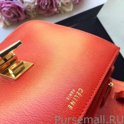 Top Quality Celine Medium Classic Box Bag In Red Goatskin