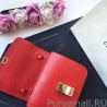 Top Quality Celine Medium Classic Box Bag In Red Goatskin